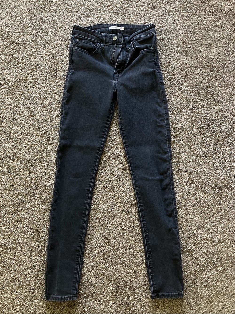 Levi's Black Skinny Jeans - Stretch High Rise
